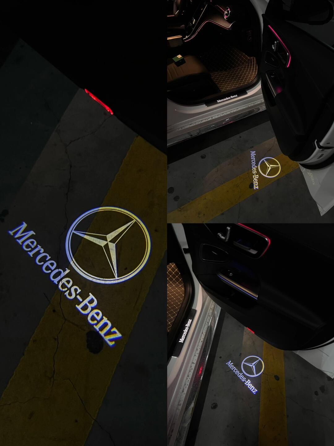 谁说奔驰c260l运动版不配拥有迎宾灯?_奔驰c级社区_易车社区