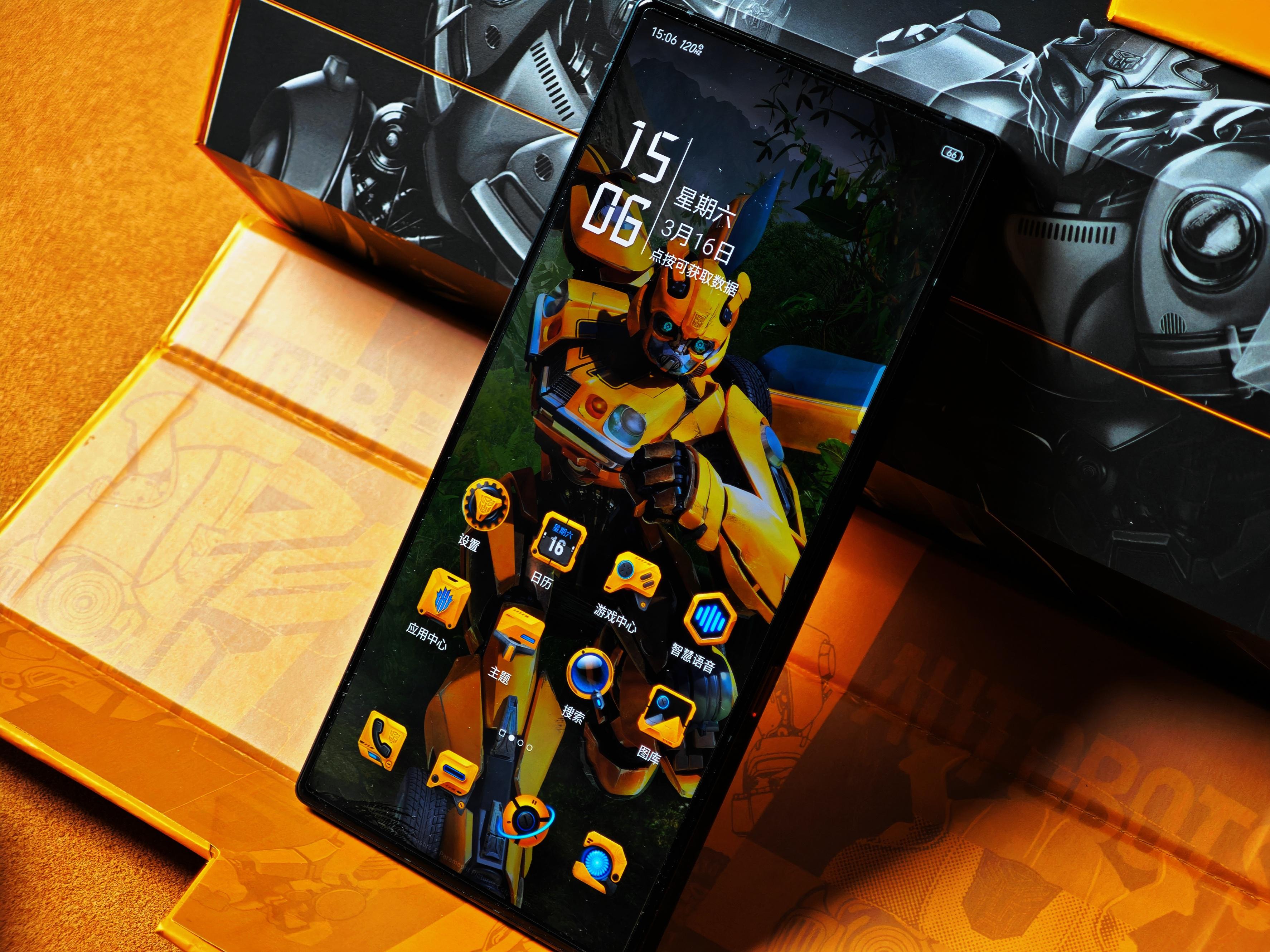 随手拍了几张红魔9pro 大黄蜂限量典藏版,感觉挺有意思的.