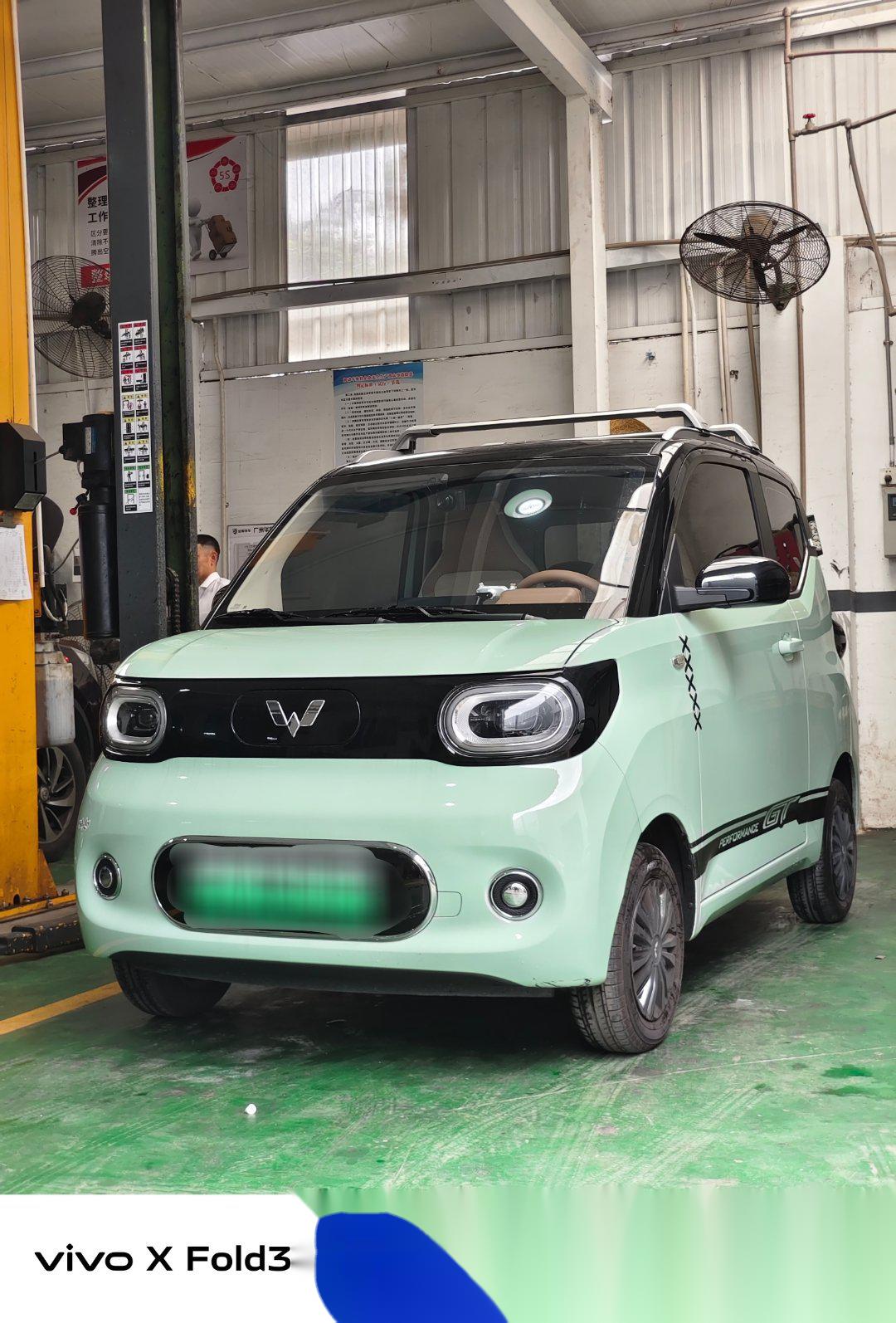 五菱宏光miniev第三代马卡龙已开3500 公里,5个月了,提前来做首保.