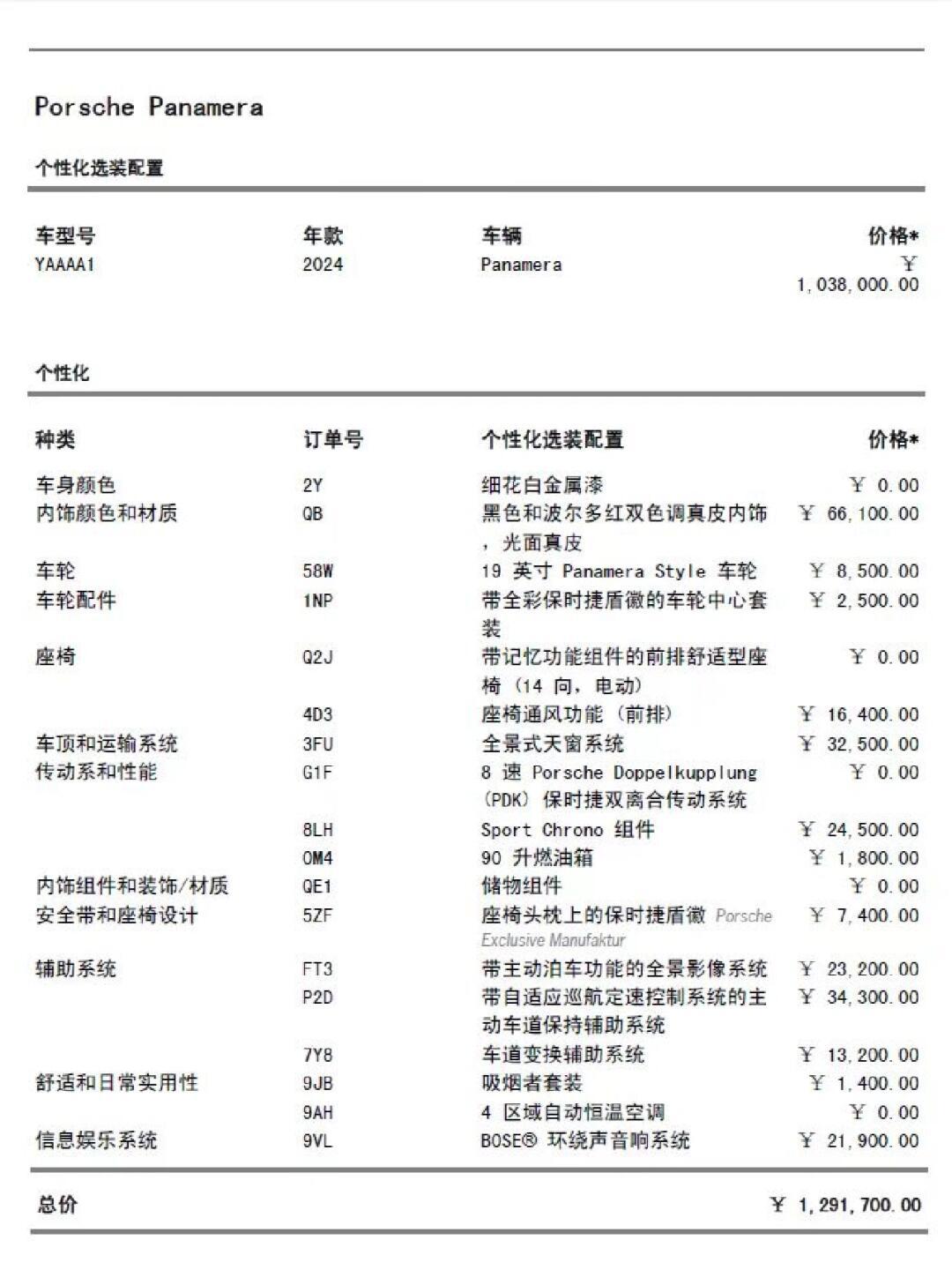 帕拉梅拉电动车报价图片