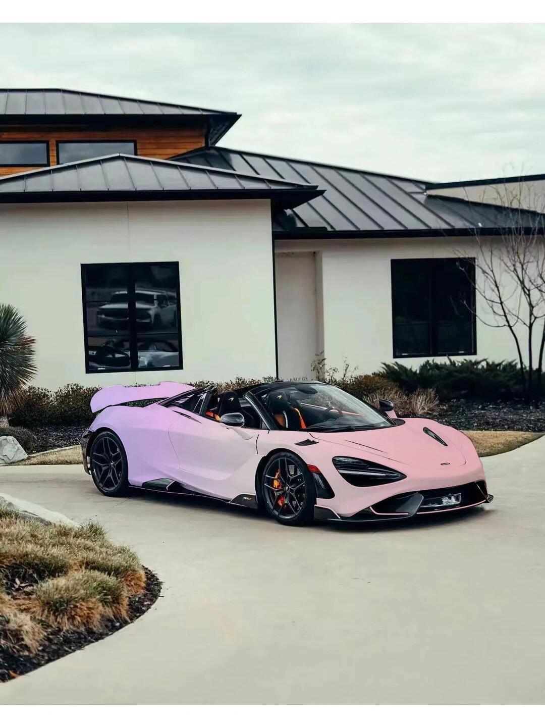 迈凯伦改粉紫色渐变也太绝了吧!_汽车杂谈社区_易车社区