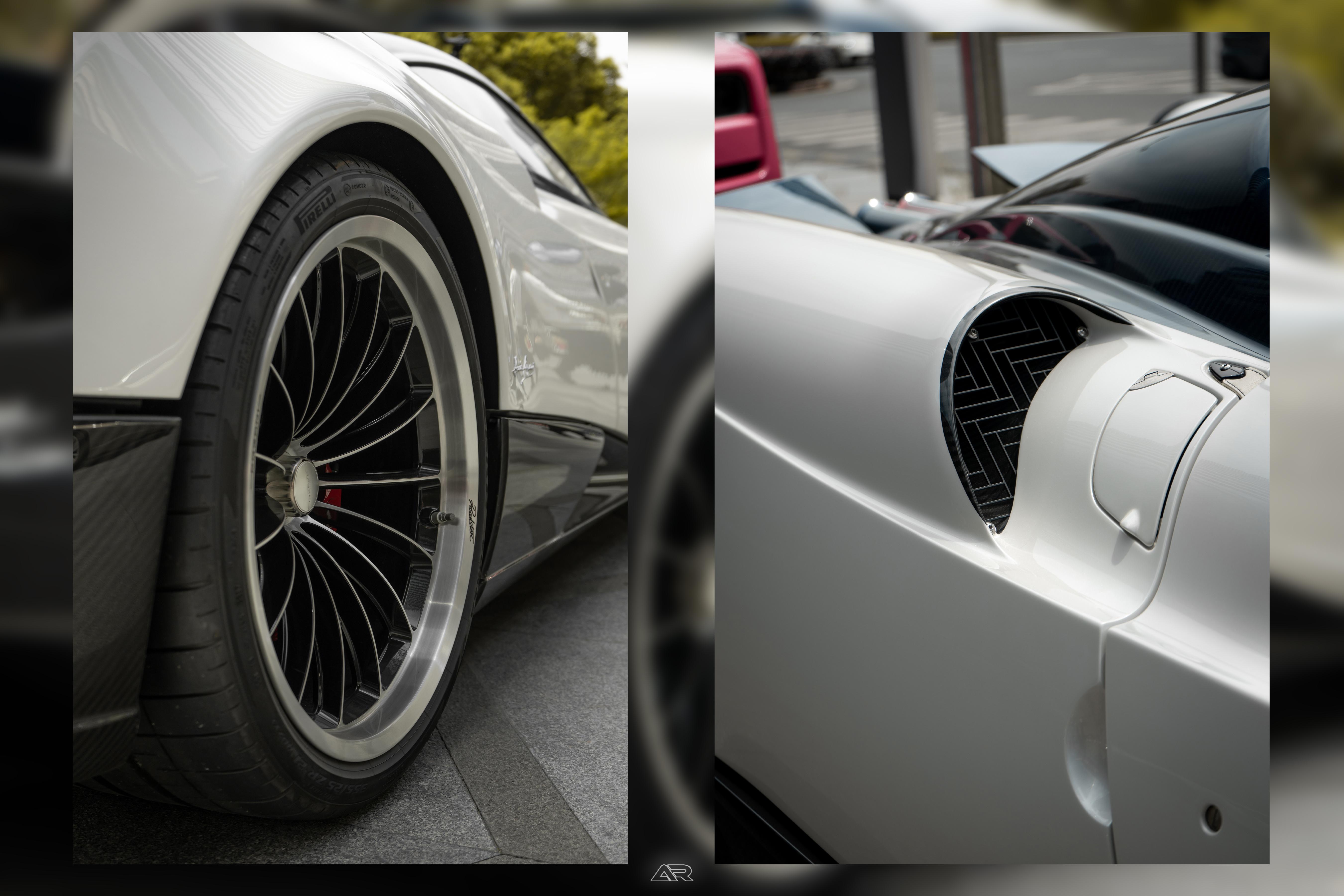 pagani huayra roadster 第一次见到在路上跑的帕加尼,真_有钱人的