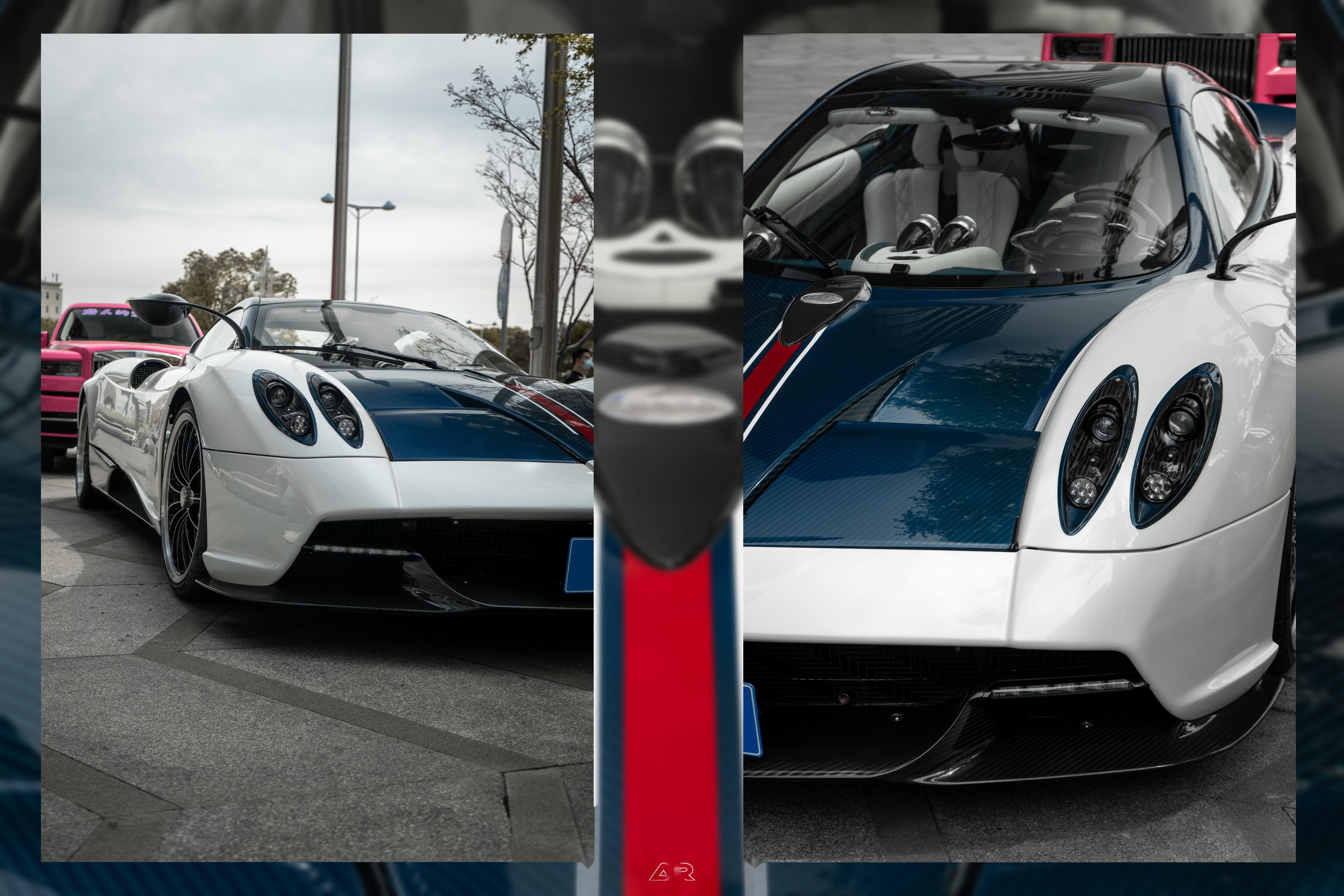 pagani huayra roadster 第一次见到在路上跑的帕加尼,真_有钱人的