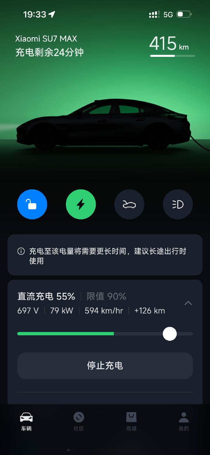 小米su7充电速度594kmhr这个速度可还行