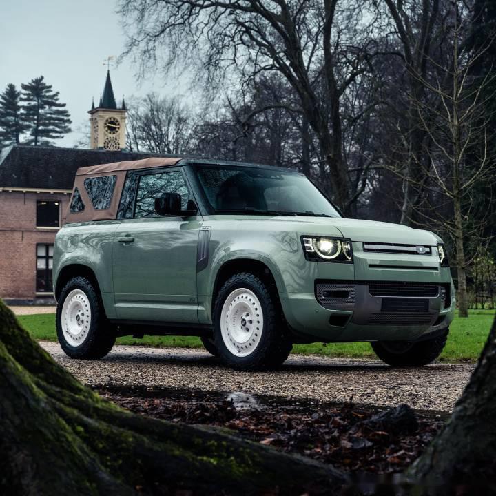 敞篷路虎卫士90v8短轴八缸敞篷简直是越野拥抱大自然的神器