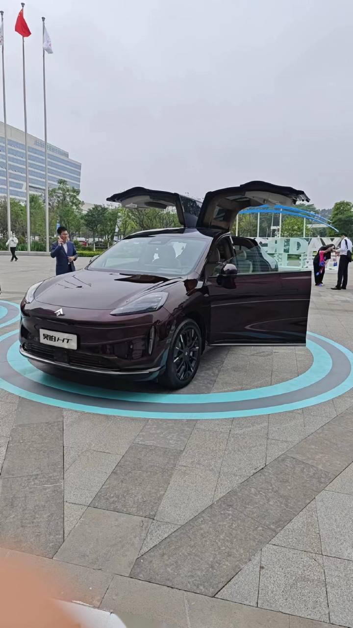昊铂ht ,鸥翼门,外观初看看起来像model x,实际是比较耐看的类型的,很