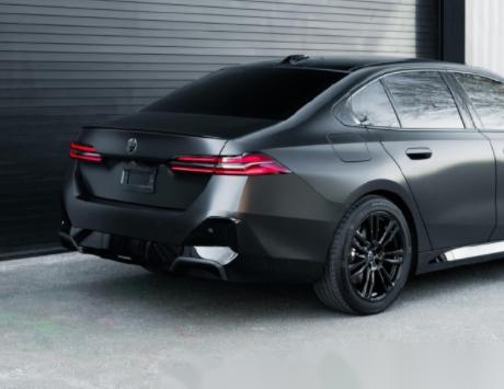 全新宝马5系改装参考979797 哑光缎面黑色涂装94全车饰件高光