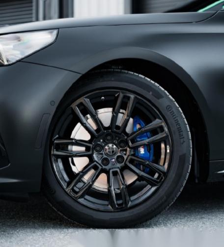 全新宝马5系改装参考979797 哑光缎面黑色涂装94全车饰件高光