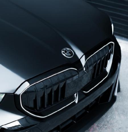 全新宝马5系改装参考979797 哑光缎面黑色涂装94全车饰件高光