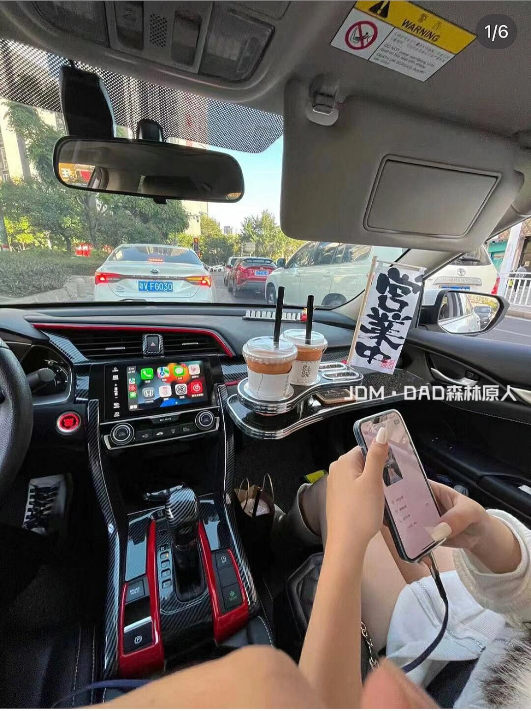 吧台副驾驶小桌板锐志杯架内饰改装汽车吧台w14_锐志社区_易车社区