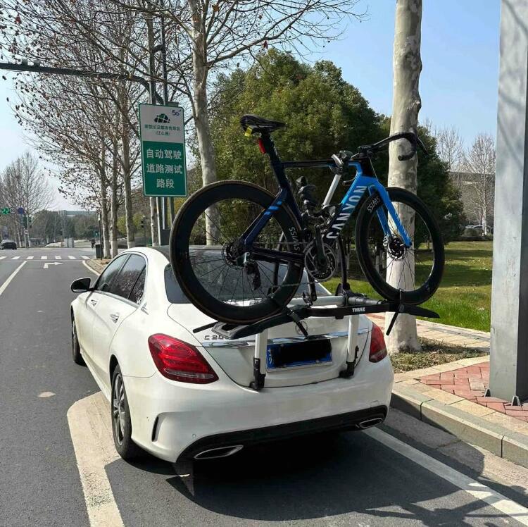 奔驰c搭载拓乐993自行车架效果_奔驰c级社区_易车社区