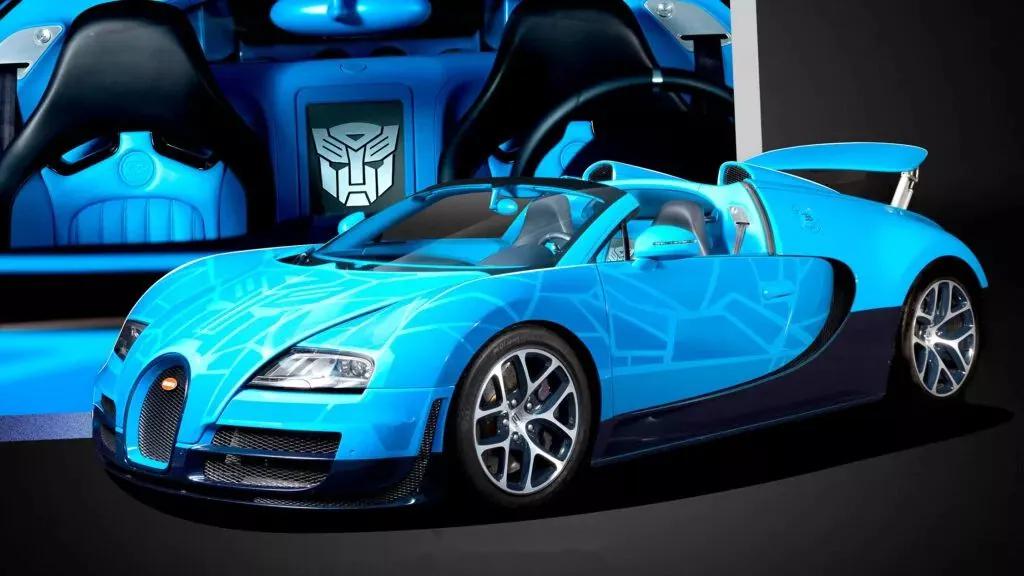 全球唯一的"变形金刚"版布加迪 veyron gs vitesse 跑车要公开拍