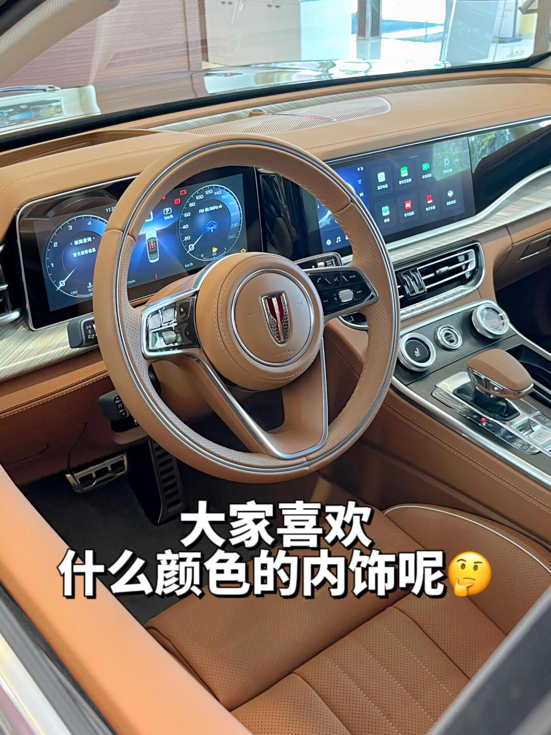 有没有人喜欢这种内饰颜色?太高级了吧!_红旗h9社区