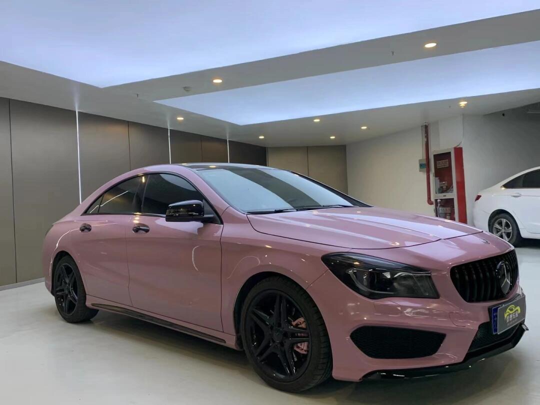 16年奔驰cla220无框轿跑车,2.0t 四驱 184 匹马力小飞机,翻毛皮座