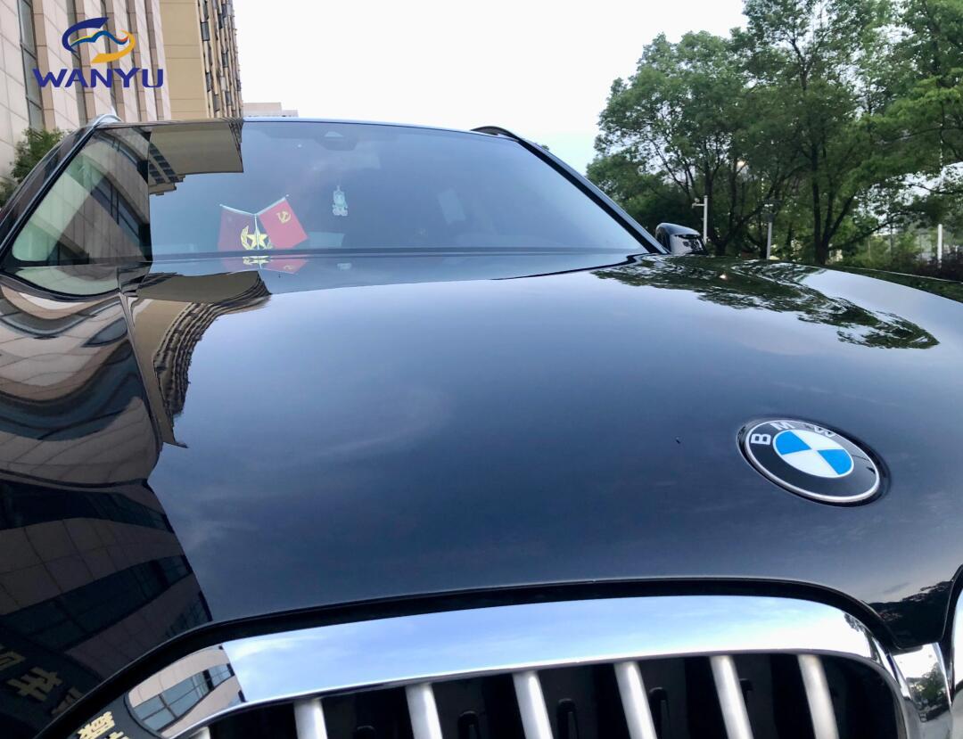 宝马x5大变样 车窗更换为3m黑衣骑士隔热膜 隐形车衣更换为inox漆面