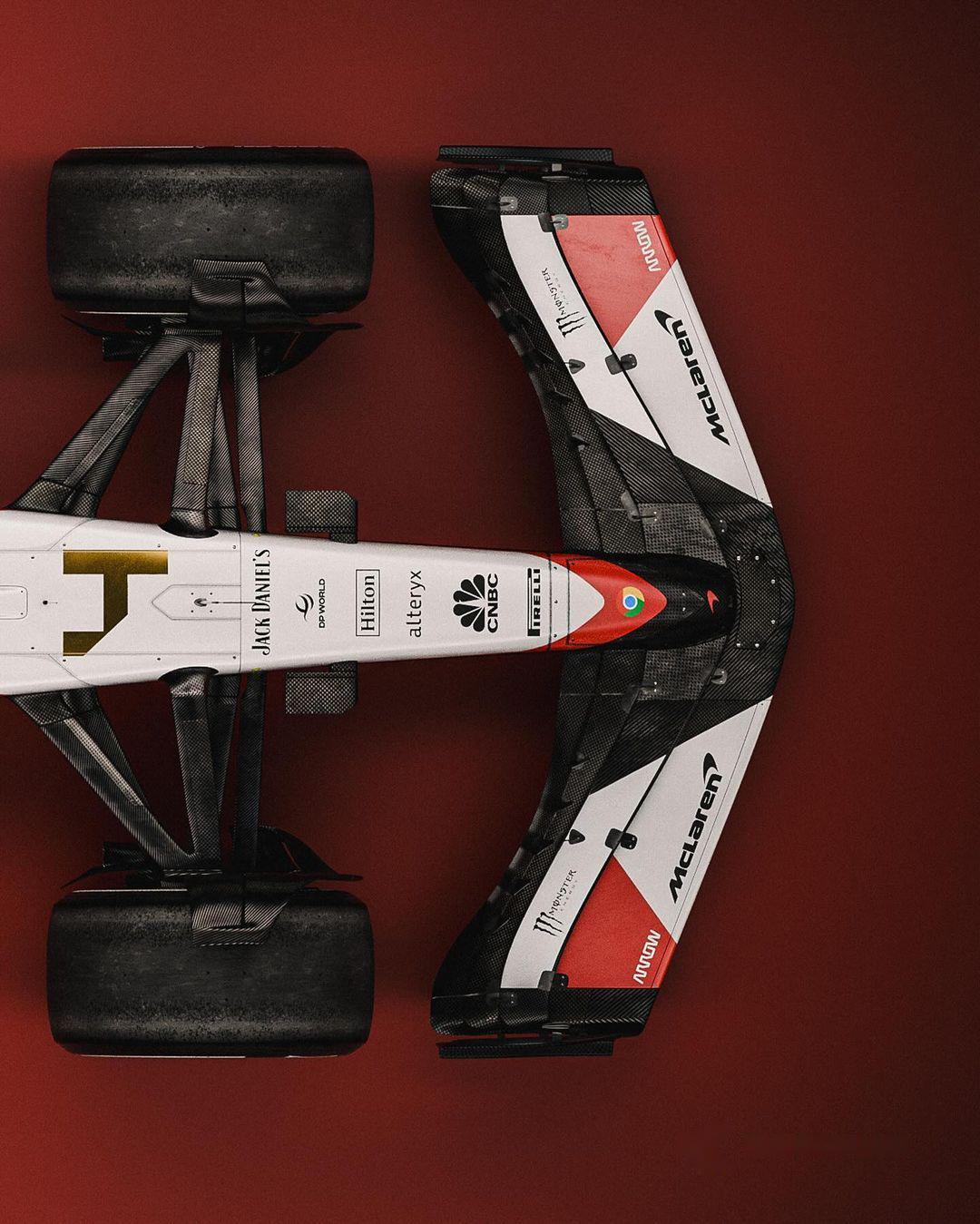 诺里斯f1首冠 塞纳逝世三十周年纪念涂装～(概念设计by simon ramam