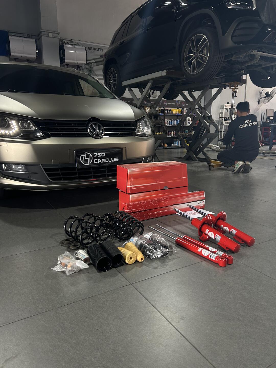 夏朗避震卡钳轮毂升级方案