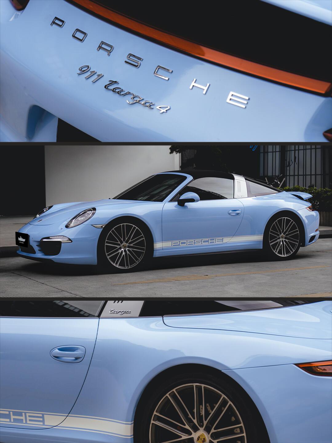 95baby blue 911 targa 4