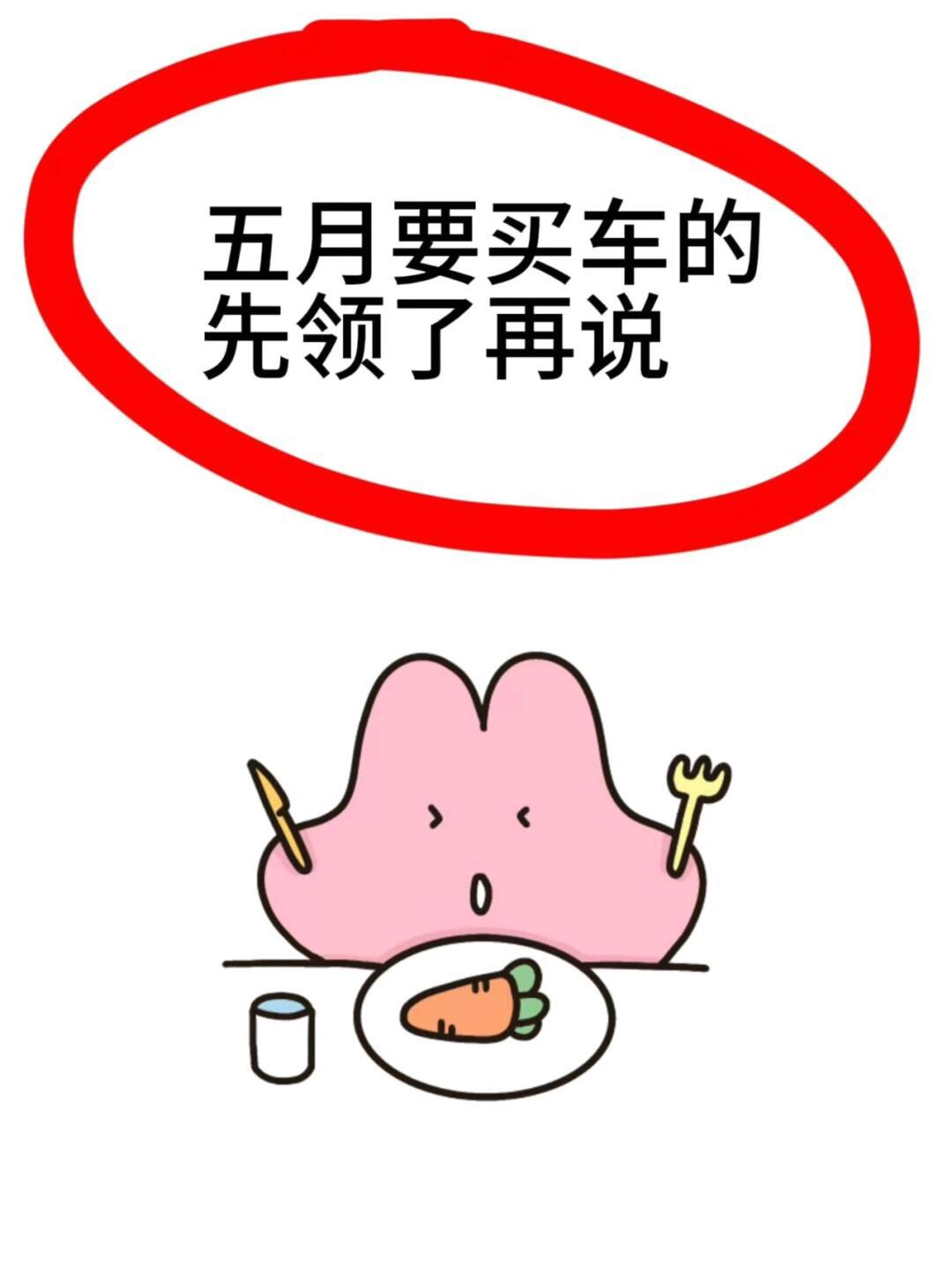 五月要买车的先领了再说