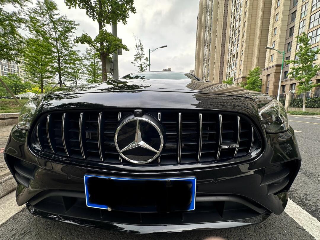 奔驰e300标轴改装,外观基本毕业啦!