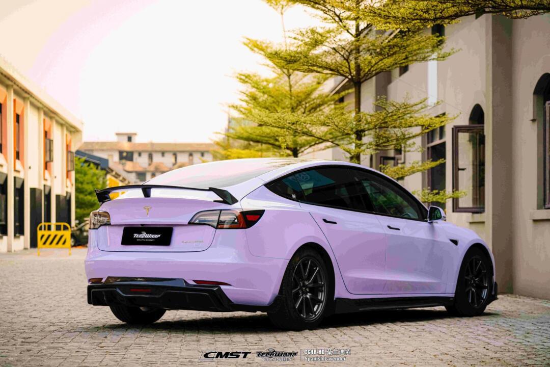 特斯拉model 3|钢琴莫兰迪紫