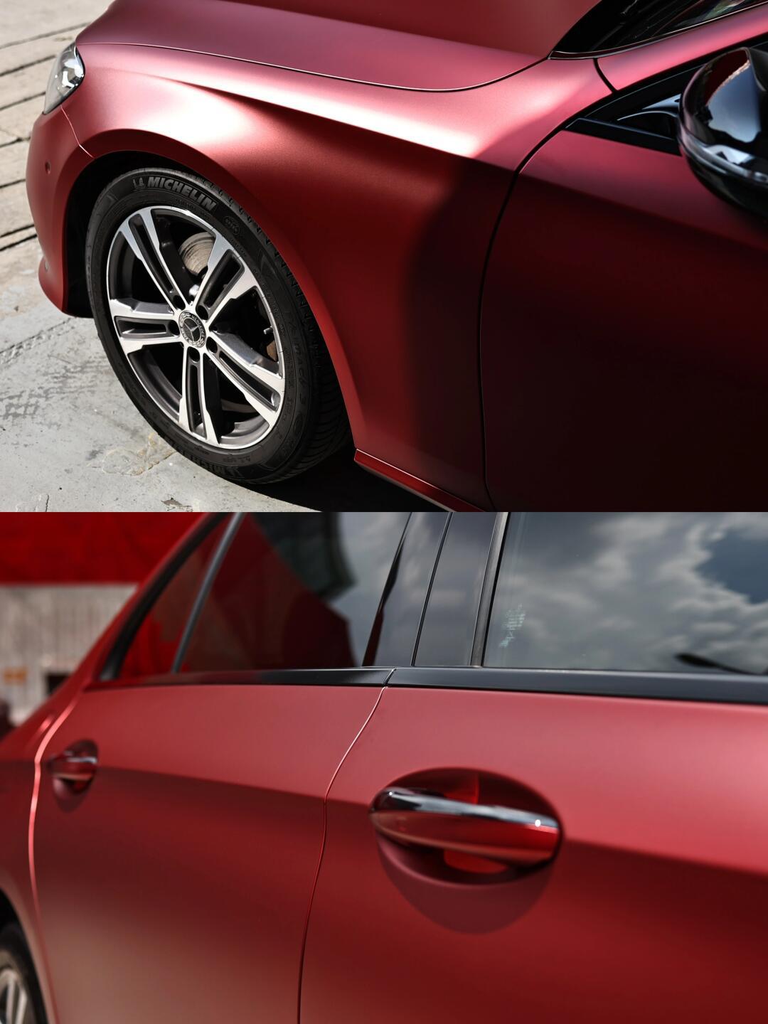 优雅知性内敛的罗曼尼红改色膜95_汽车杂谈社区_易车社区