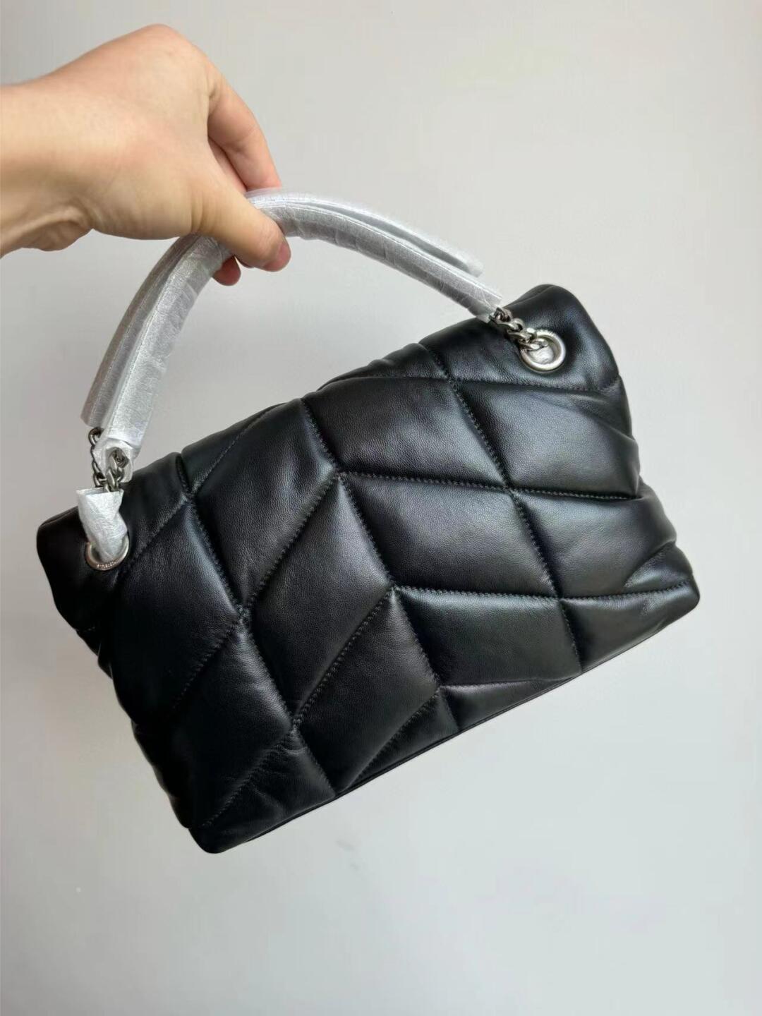 开箱ysl云朵包 黑银非常搭圣罗兰的百搭款