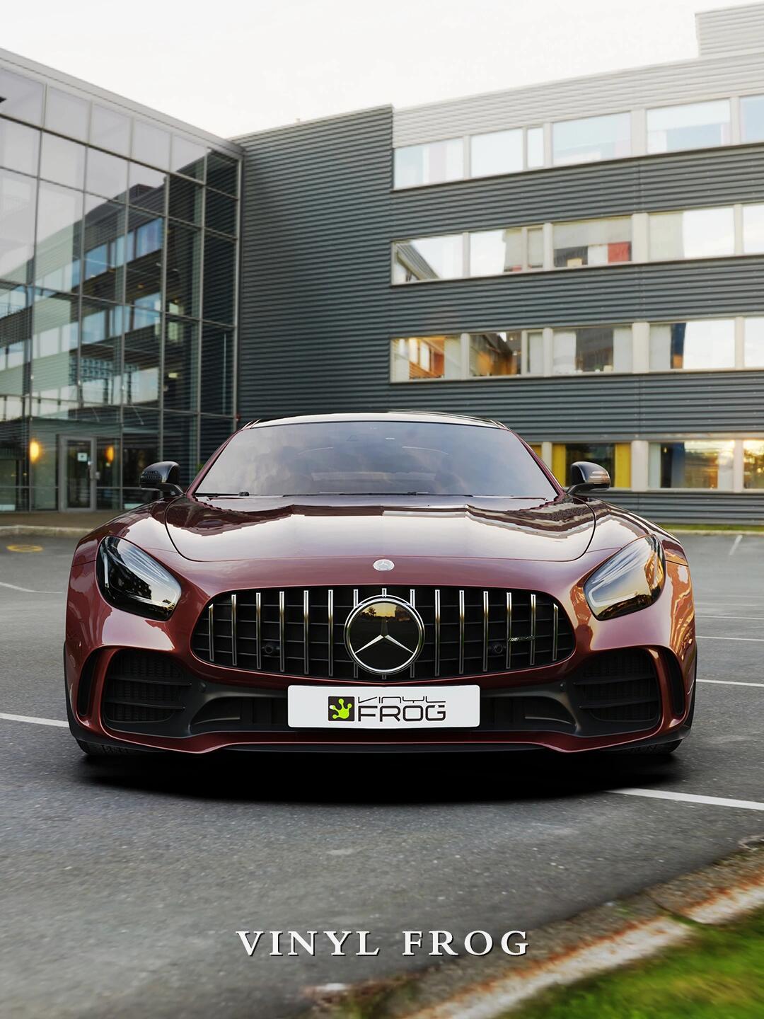 车厘子红的奔驰amg太典雅贵气了叭!