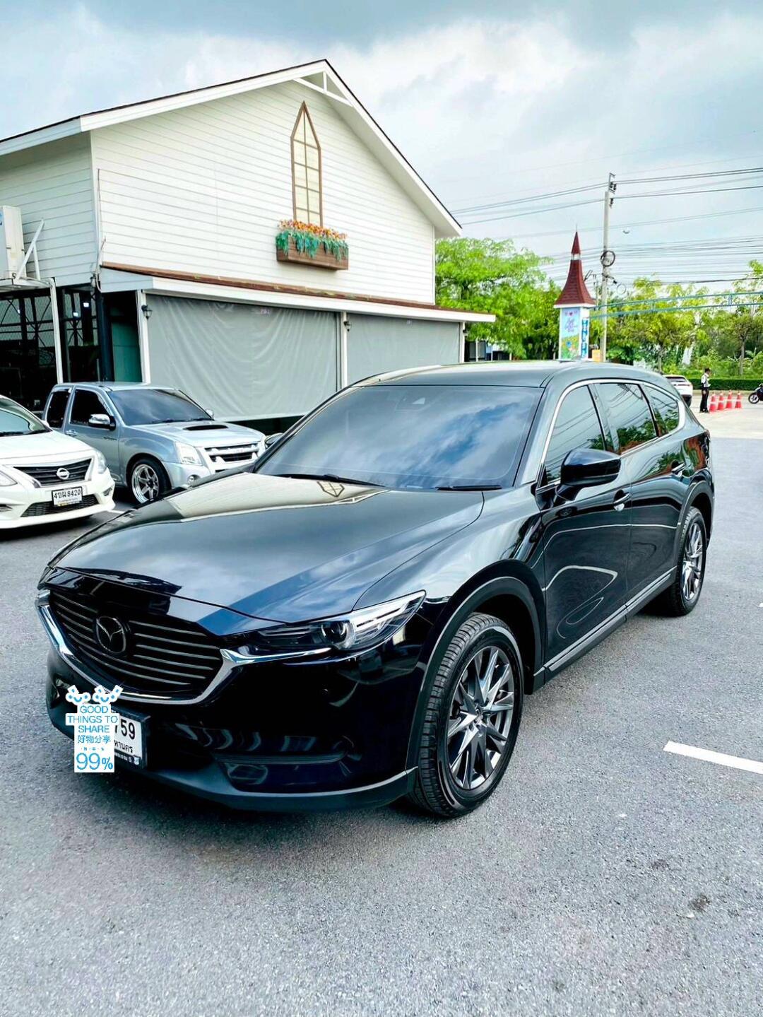 9593曼谷实体二手车行 29年马自达cx8顶配