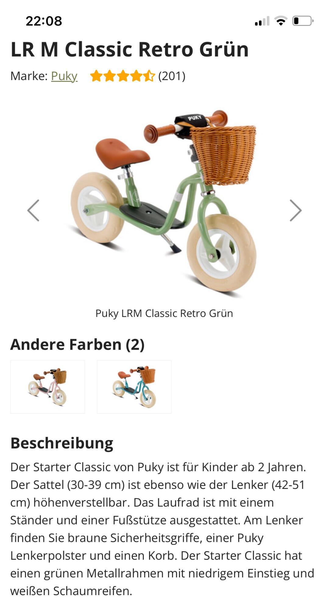 迫不及待给娃买了puky平衡车laufrad