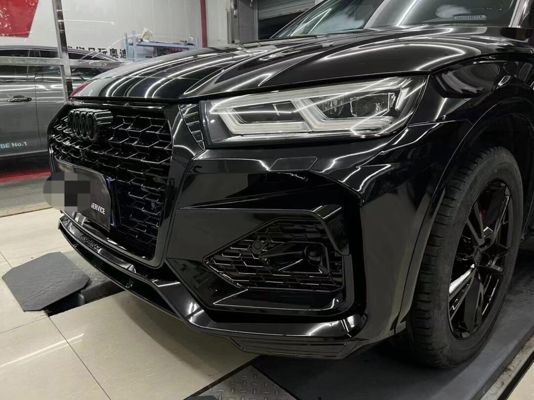 18-20款q5l改装毒蜘前包围77尾唇尾喉_奥迪q5l sportback社区_易车
