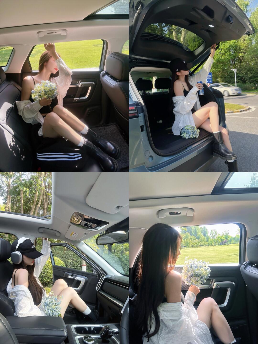 车内氛围感拍照姿势|救命98太好看了吧