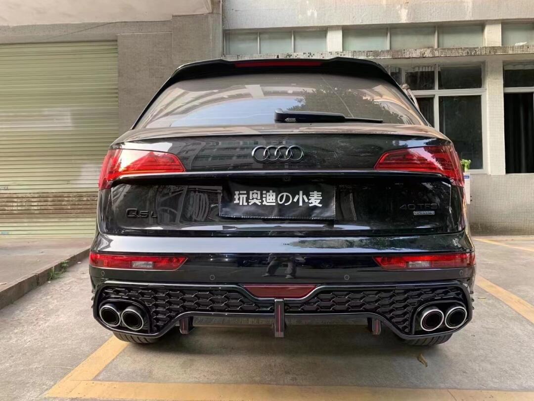 18-20款q5l改装毒蜘前包围77尾唇尾喉_奥迪q5l sportback社区_易车