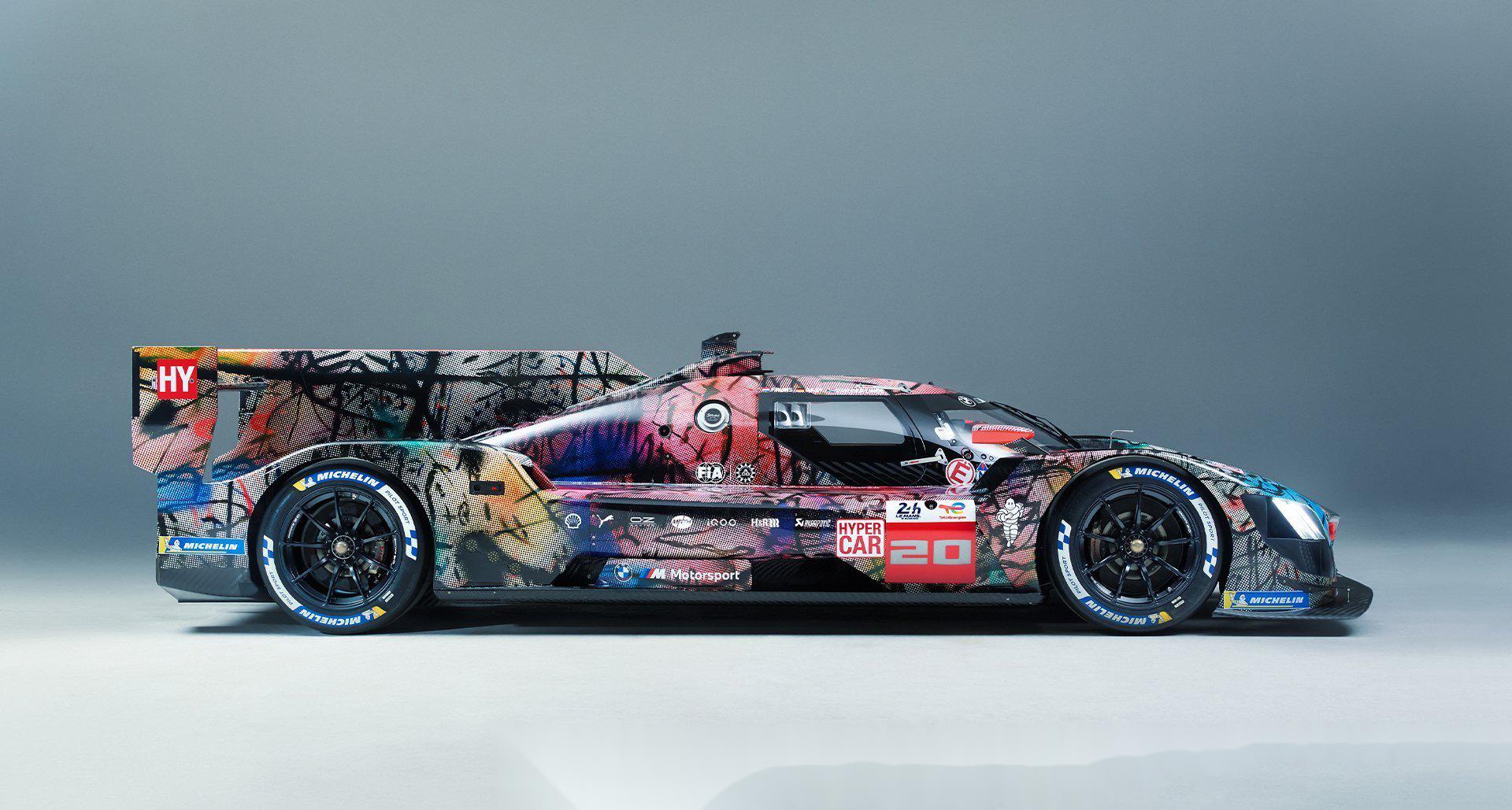 宝马艺术车最新作品发布,基于宝马m hybrid v8耐力赛车打造,涂装由