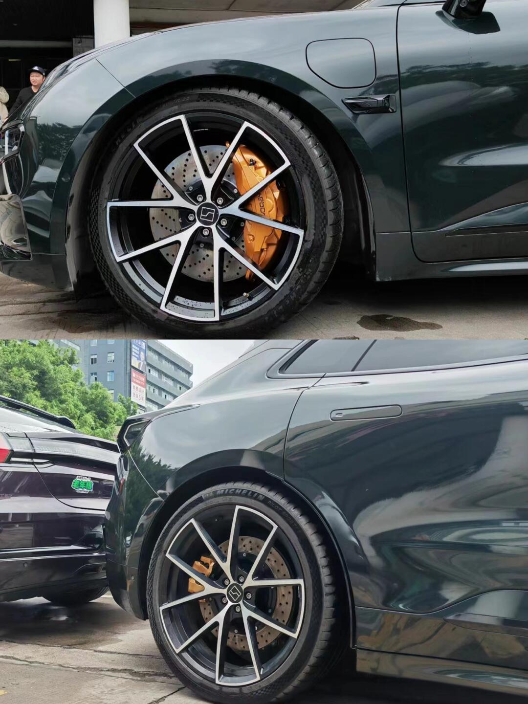 极氪001锻造轮毂合集75真不贵,改完是真帅