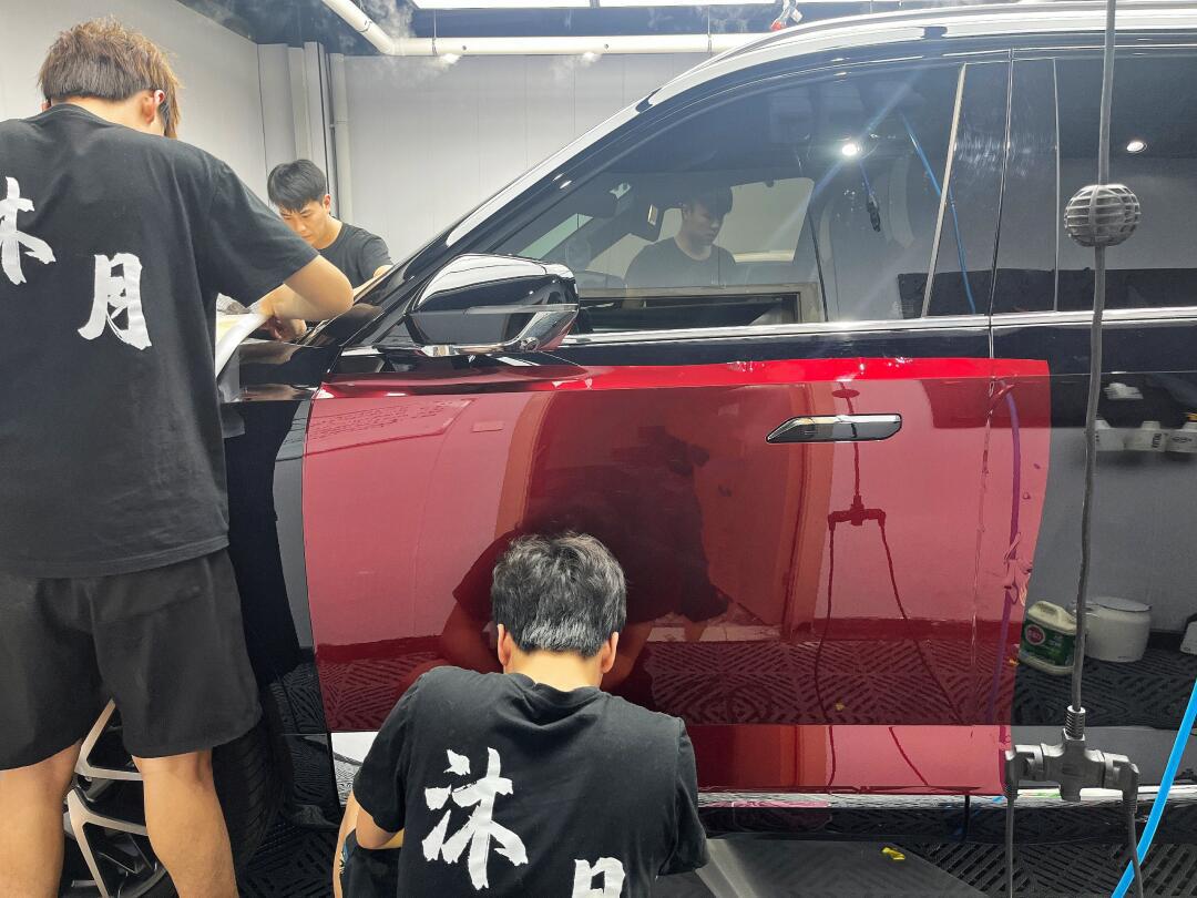 传祺gs8双拼改色(龙血红 卡其米兰)