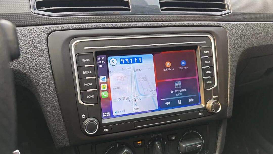 适用13-19款大众桑塔纳导航无线carplay车机