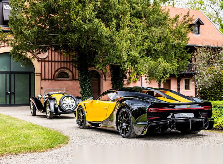 布加迪chiron# 55 1 of 1特别版,致敬布加迪传奇车型type 5