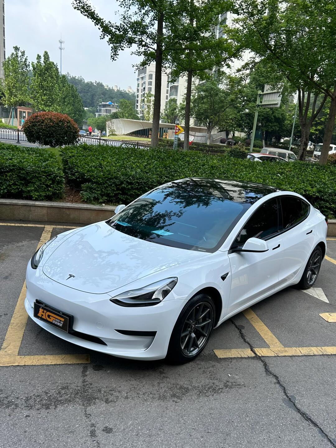 特斯拉model377钢琴白pet