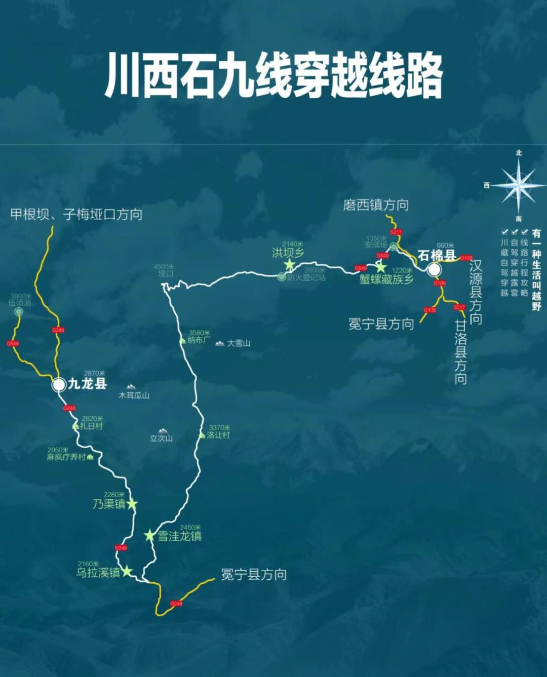 找牧马人穿格聂c 石九线