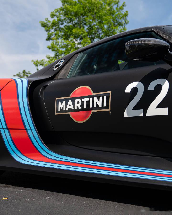 2015款 保时捷 918 spyder,马天尼涂装黑色磨砂车漆,质感绝了!