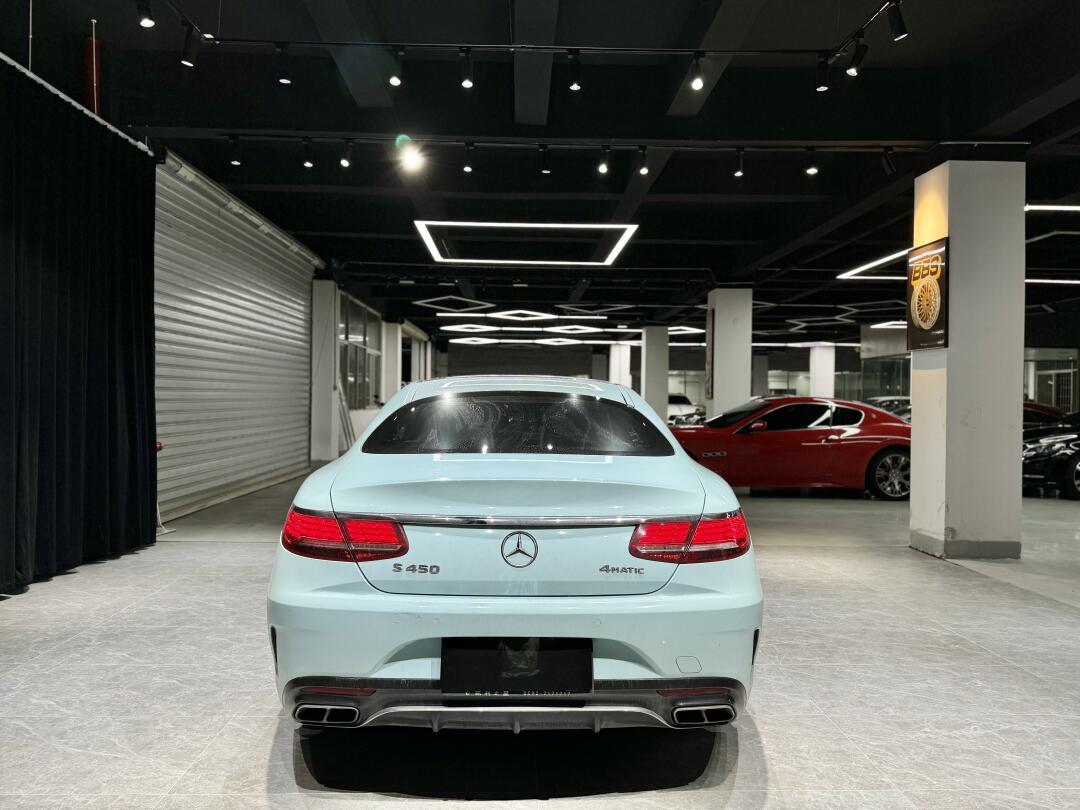 新货 19年5月 奔驰s450 coupe 最美轿跑 行驶6.4万公里 白色贴改