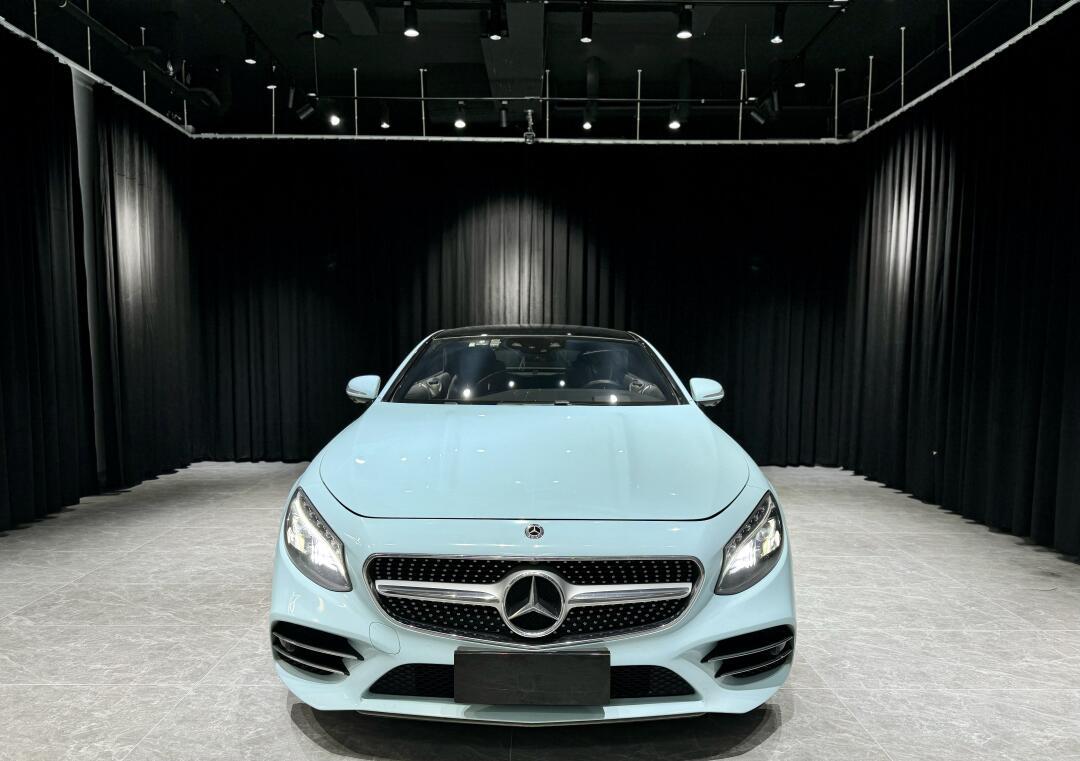 新货 19年5月 奔驰s450 coupe 最美轿跑 行驶6.4万公里 白色贴改