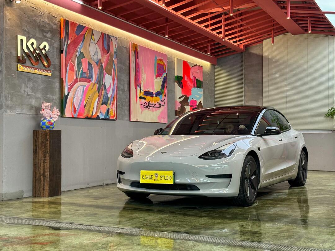 躲不过的颜色 宁波特斯拉model3 pet亚灰96