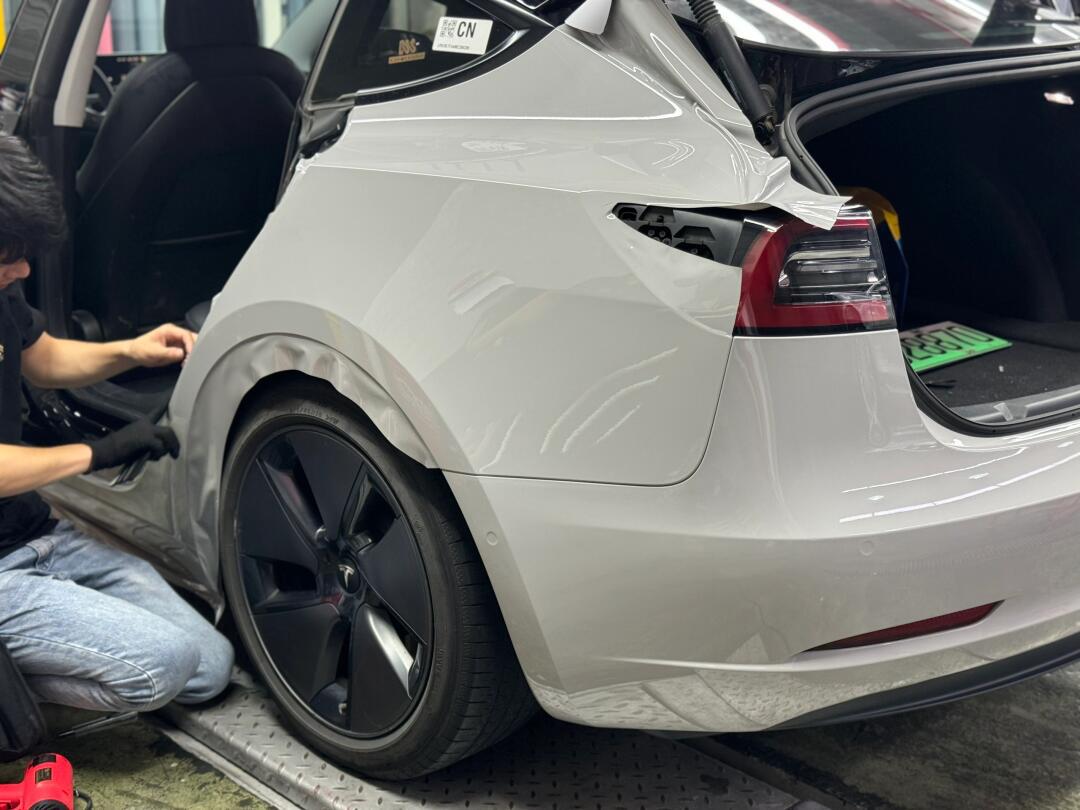 躲不过的颜色 宁波特斯拉model3 pet亚灰96