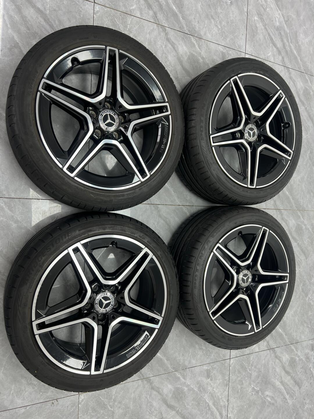 18寸新款奔驰c级轿跑 c260l 拆车轮毂 五星轮毂 前轮225/45/18后