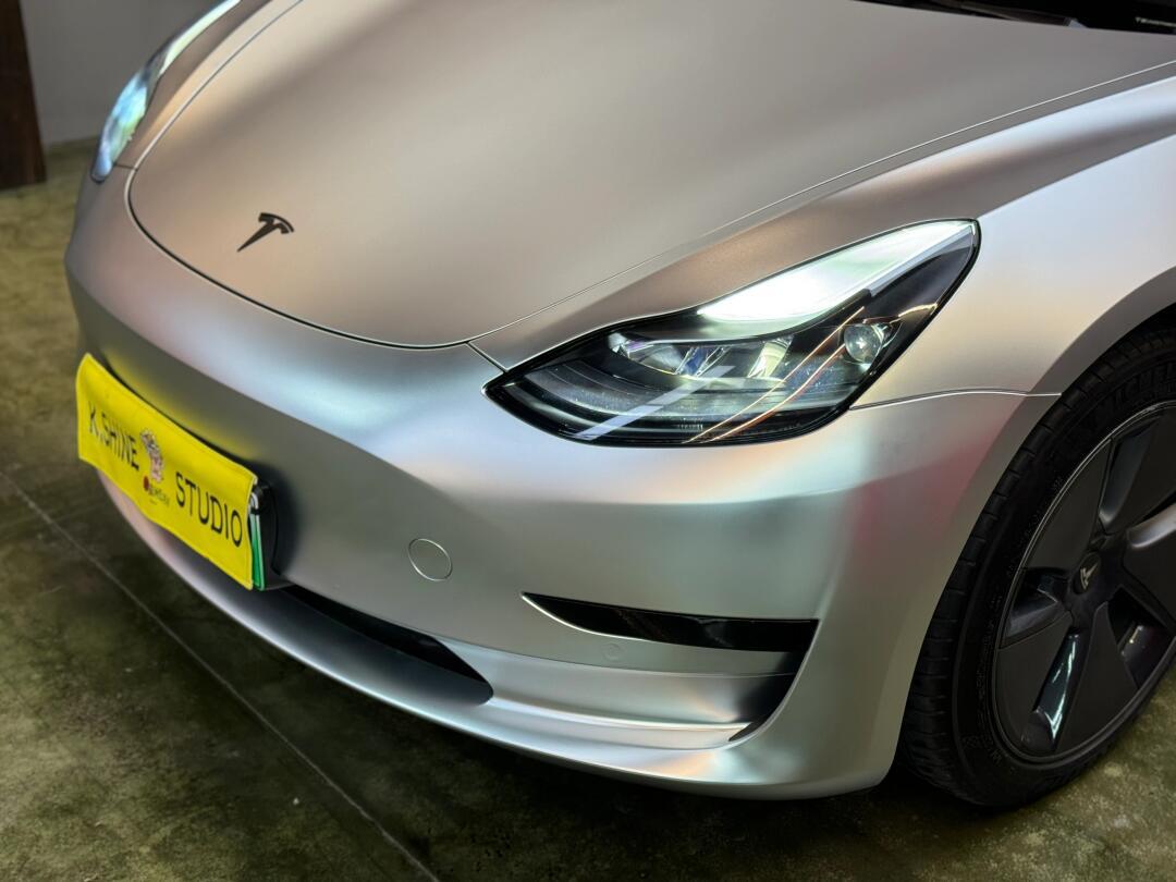 你要的科技感06宁波model3 哑面电镀金属银