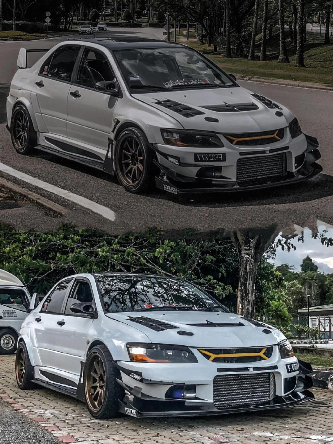 街头风的三菱evo10,高性能车的代表.