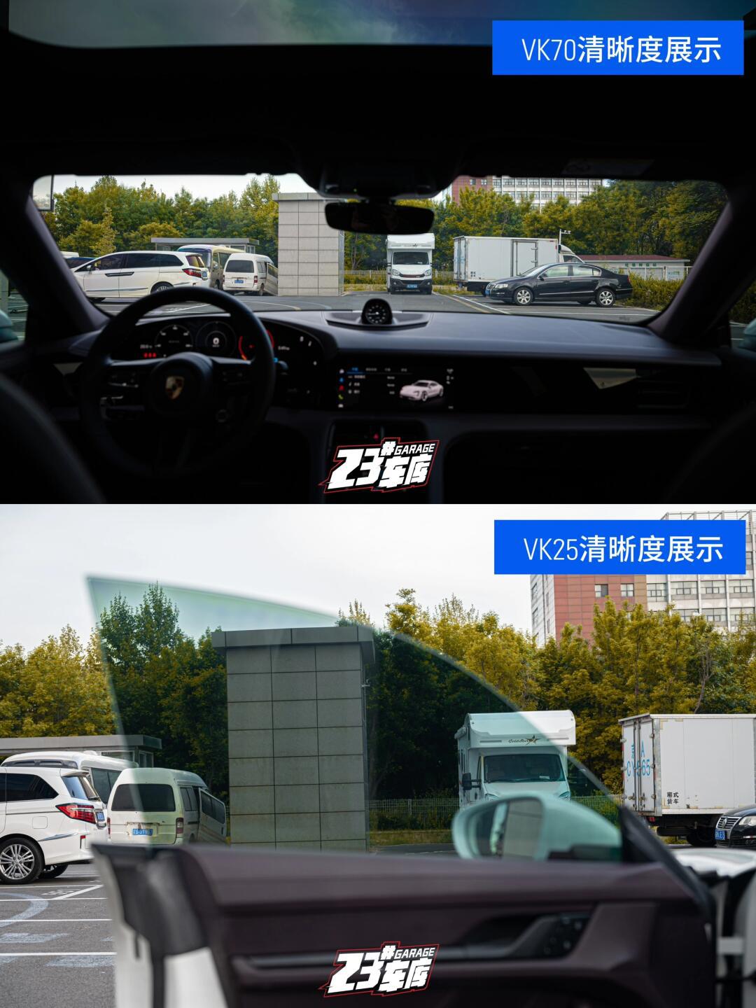 taycan装贴威固窗膜vk7077vk2578