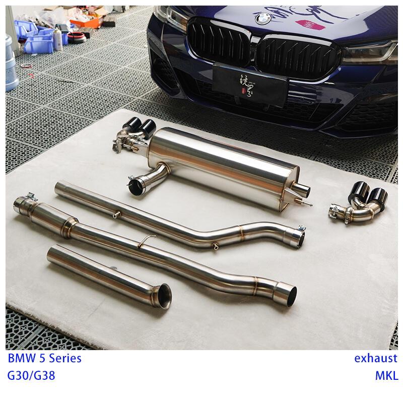 宝马5系mkl中尾段排气,性能声浪,优化气流